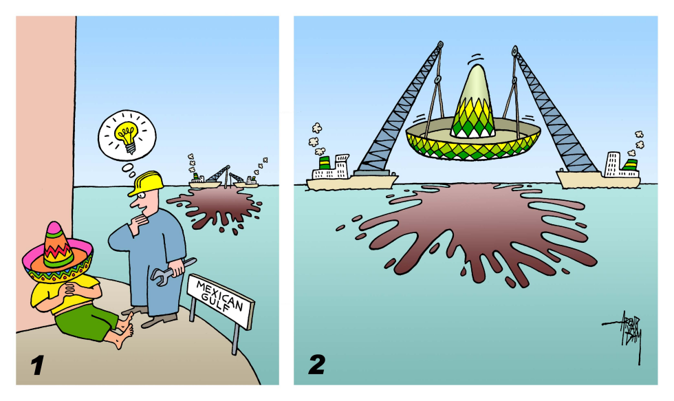 oil pollution and sombrero solution