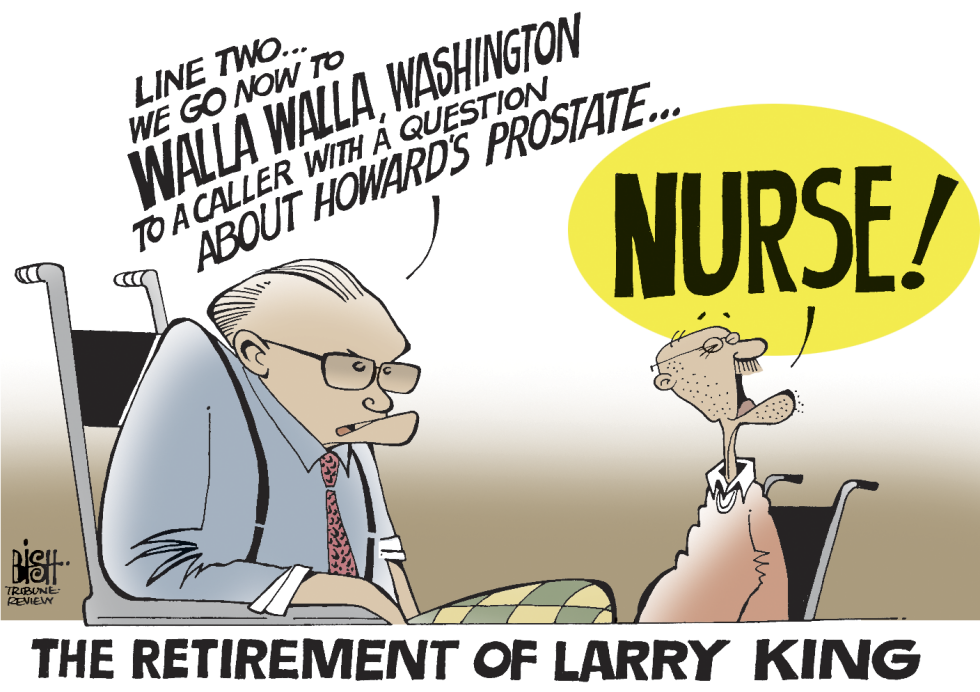 LARRY KING RETIRES, COLOR