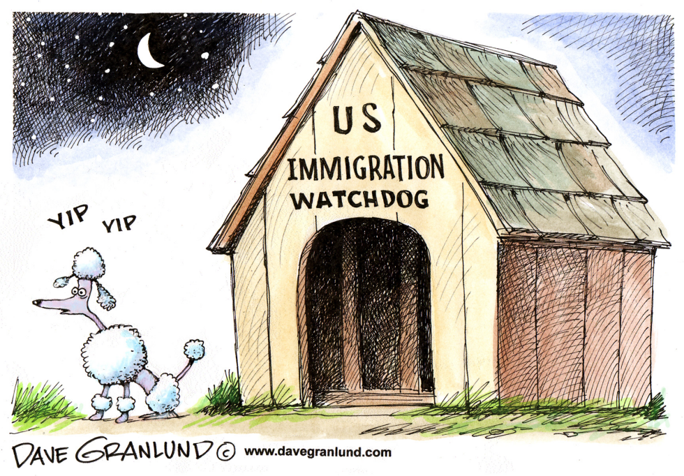  US IMMIGRATION WATCHDOG by Dave Granlund