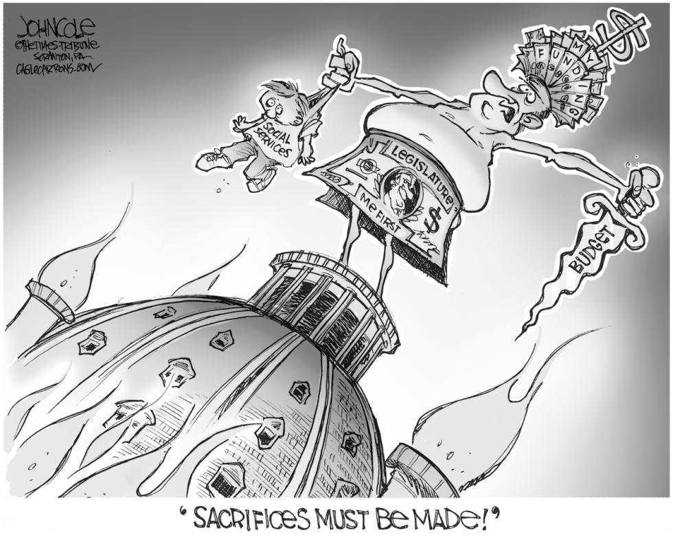 LOCAL PA -- state budget cuts BW