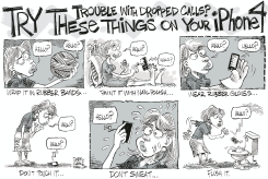 IPHONE4 PROBLEMS by Daryl Cagle