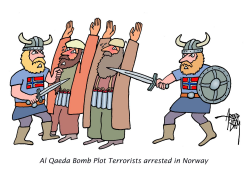 AL QAEDA TERRORISTS ARRESTED IN NORWAY by Arend Van Dam