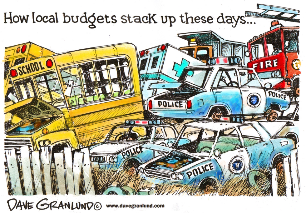  LOCAL BUDGETS AND SERVICES by Dave Granlund