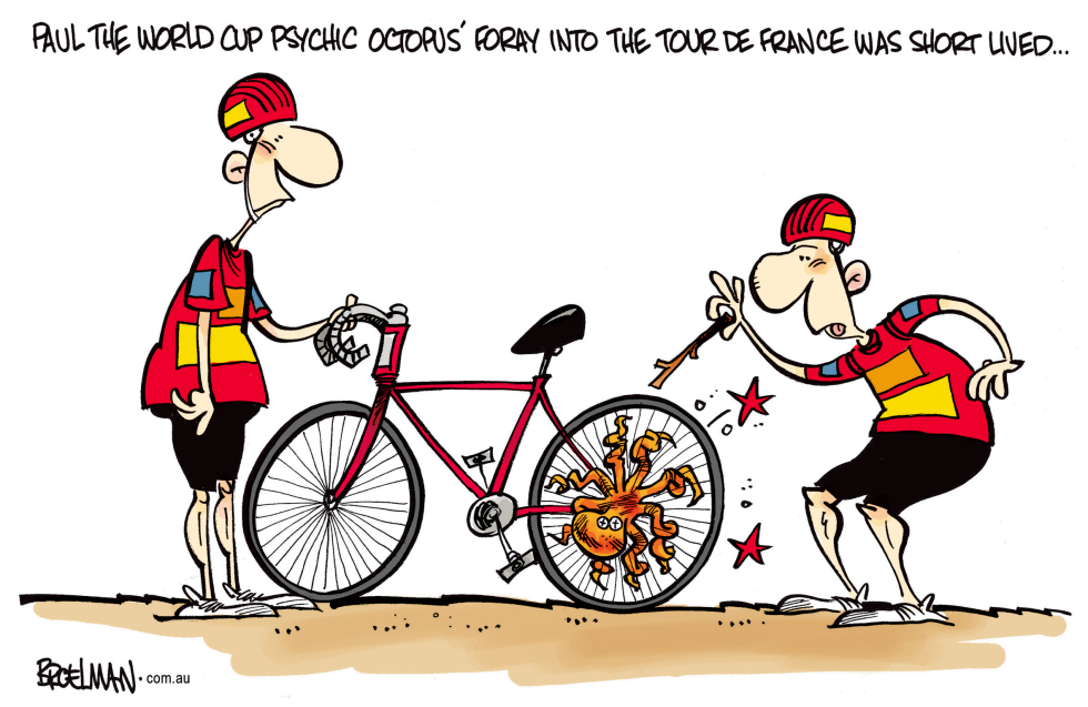 Paul the Octopus joins the Tour De France