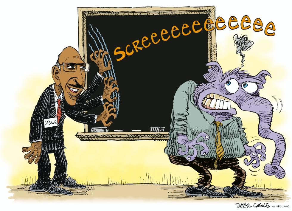  MICHAEL STEELE ANNOYS GOP by Daryl Cagle