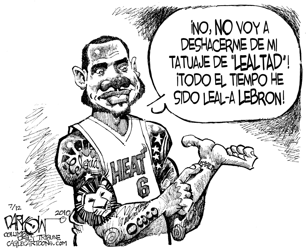  LA LEALTAD DE LEBRON by John Darkow