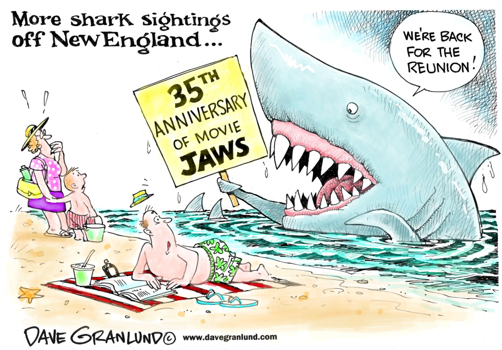  JAWS 35 YEARS LATER by Dave Granlund