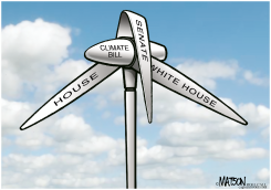 CLIMATE BILL DOLDRUMS by R.J. Matson