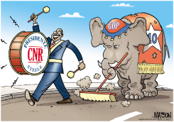 MICHAEL STEELE GUIA EL DESFILE DEL CNR /  by R.J. Matson