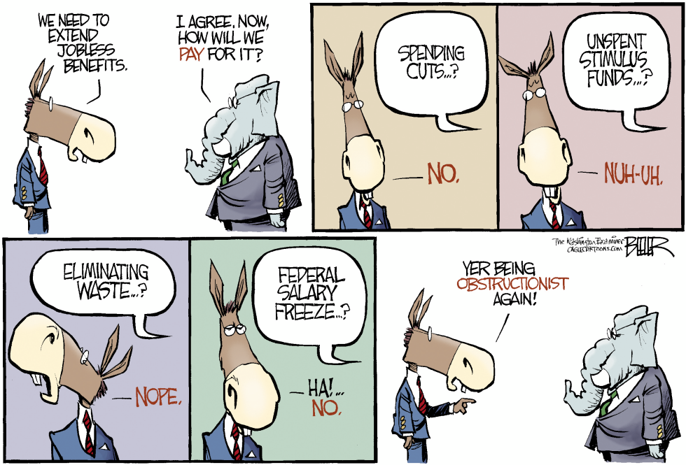 Obstructing Jobless Benefits COLOR