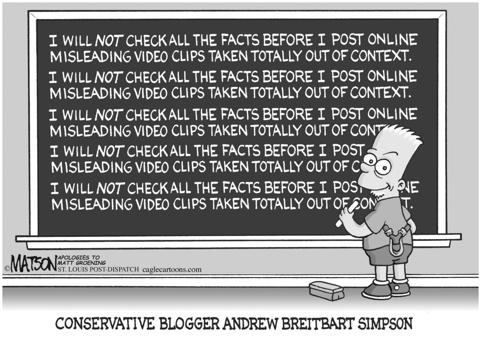 Conservative Blogger Andrew Breitbart Simpson