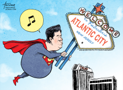CHRISTIE TAKES OVER ATLANTIC CITY by Rob Tornoe
