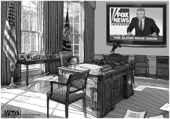 WHITE HOUSE FEARS FOX NEWS by R.J. Matson