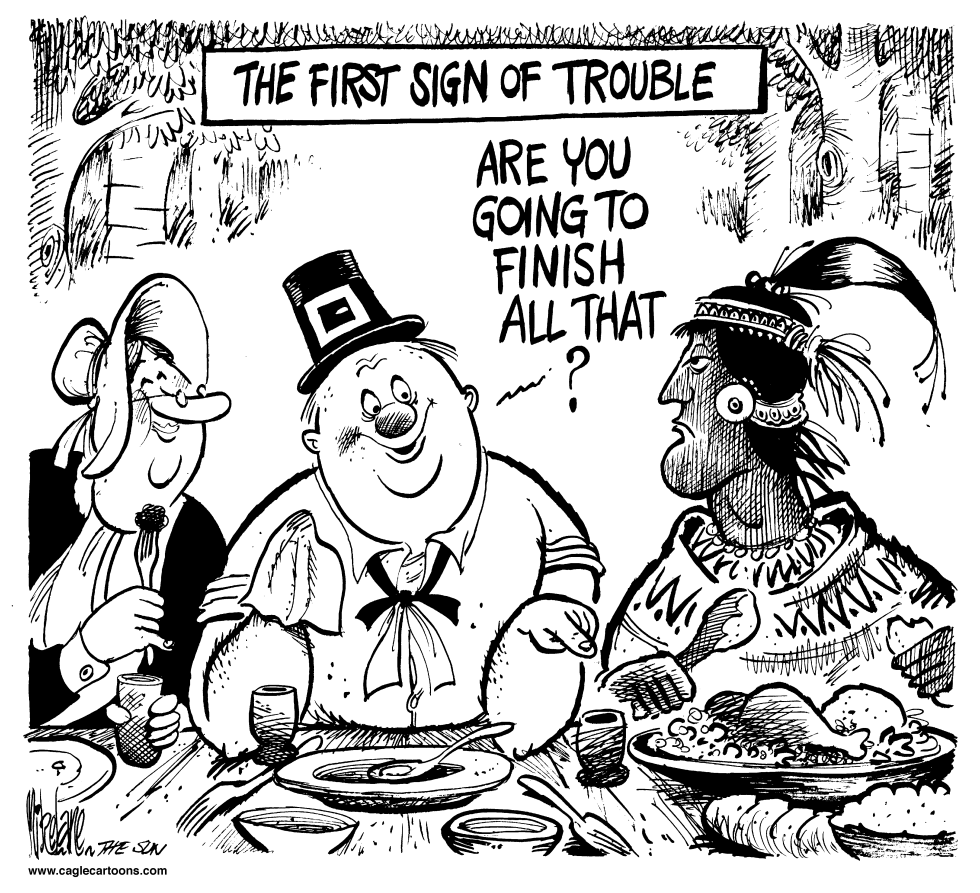  THANKSGIVING TROUBLE by Mike Lane