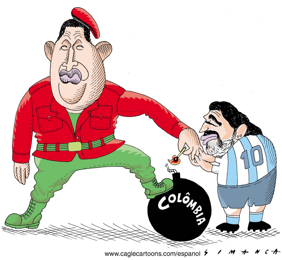  CHAVEZ, MARADONA Y COLOMBIA  by Osmani Simanca