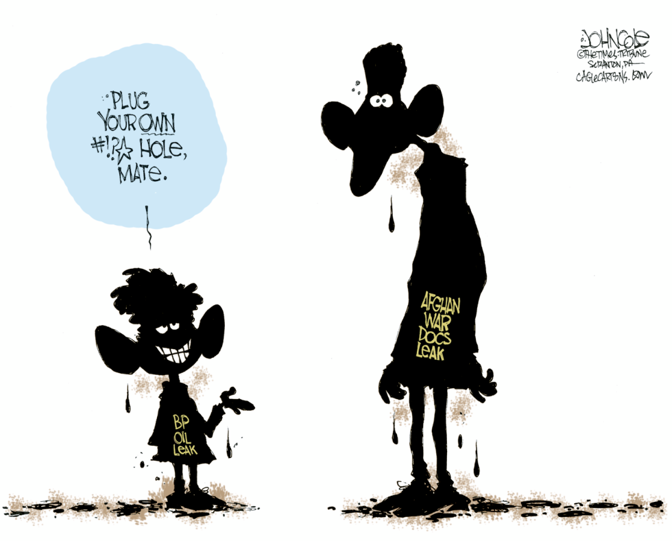 Oil leaks and Wikileaks COLOR