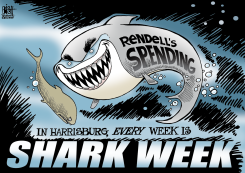LOCAL- PA RENDELLS SPENDING,  by Randy Bish