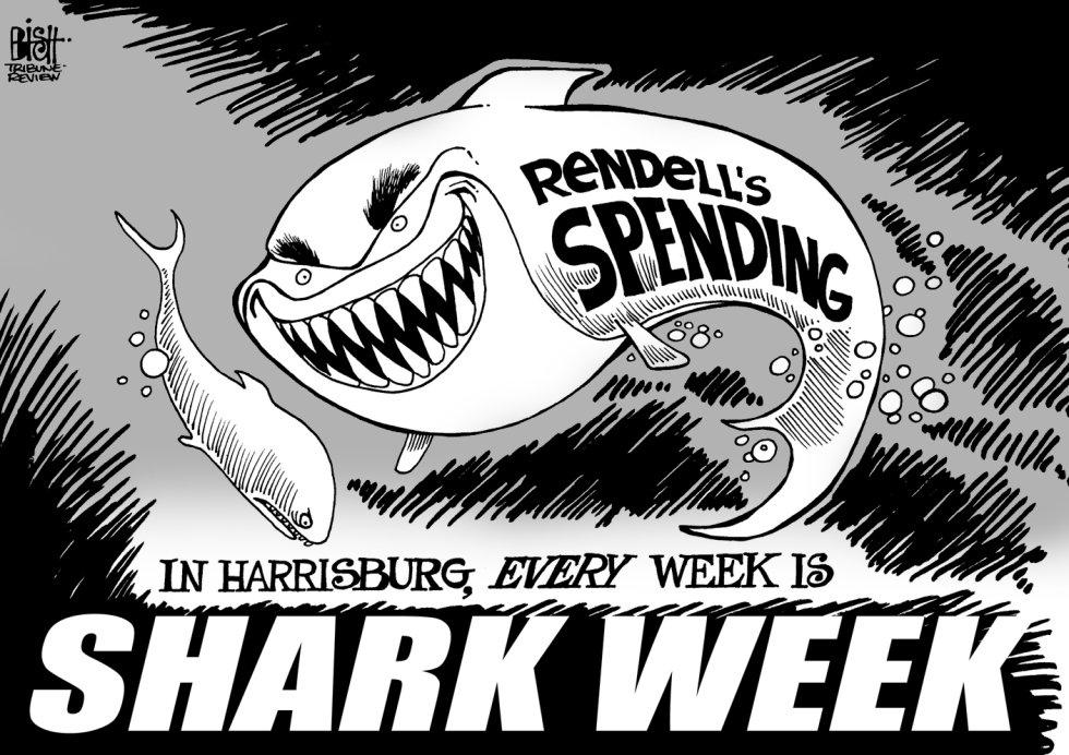 LOCAL- PA RENDELLS SPENDING, B/W