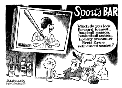 BRETT FAVRE RETIREMENT by Jimmy Margulies