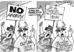 IMMIGRATION ANCHORITES by Pat Bagley