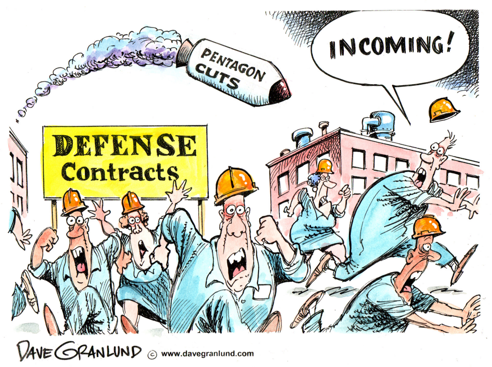  PENTAGON SPENDING CUTS by Dave Granlund