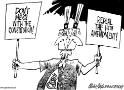 14TH AMENDMENT  by Mike Keefe