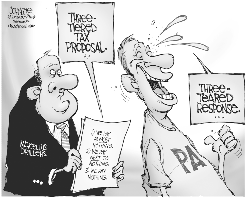 LOCAL PA -- Gas drillers propose tax BW