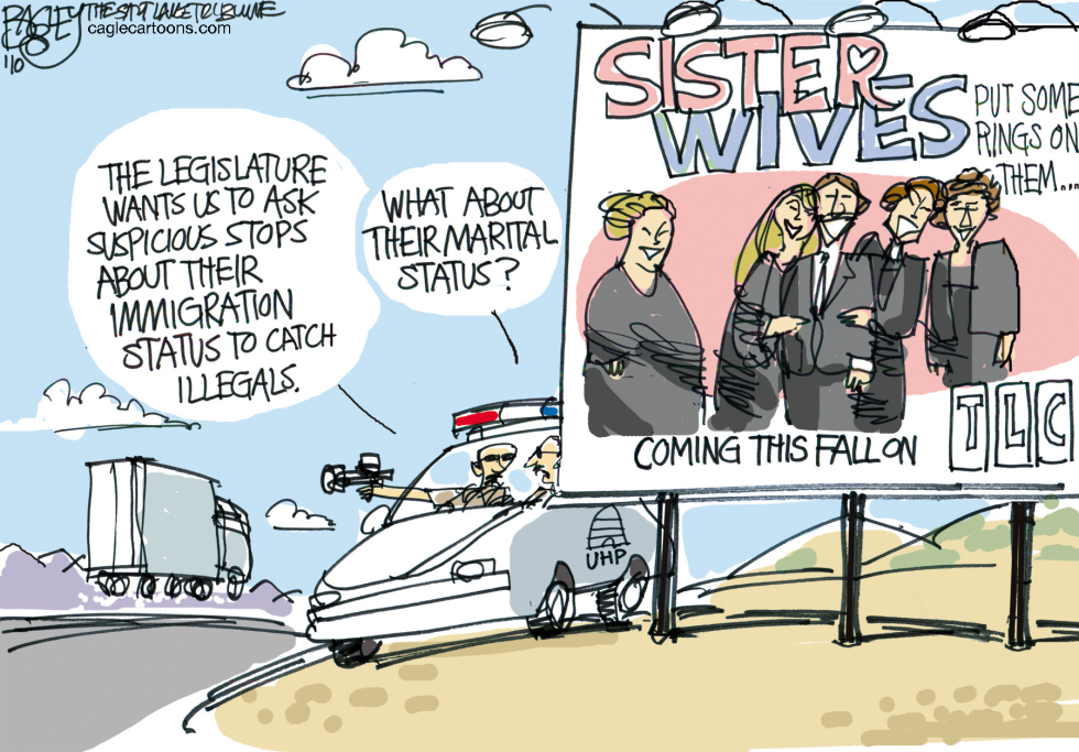  POLYGAMY CHIC by Pat Bagley