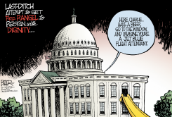 HELPING RANGEL RESIGN  by Nate Beeler