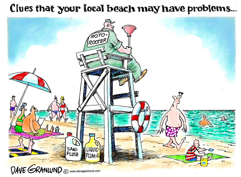 Beaches and contamination