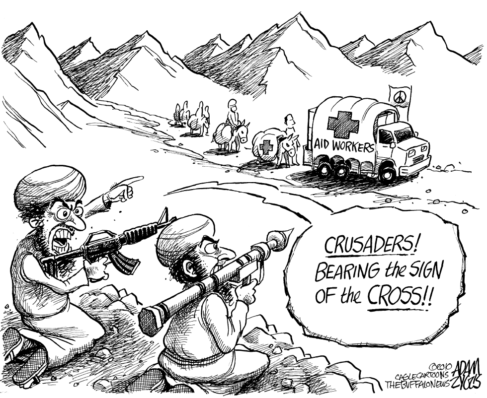  AID WORKERS IN AFGHANISTAN by Adam Zyglis