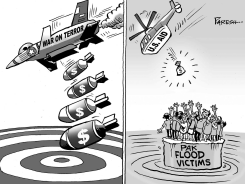 AID FOR PAK FLOOD by Paresh Nath