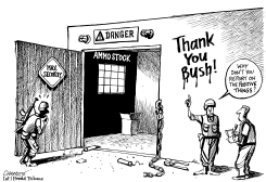 BAD NEWS EXPLOSIVES STOLEN by Patrick Chappatte