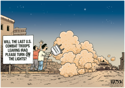 LAST COMBAT TROOPS LEAVING IRAQ by R.J. Matson