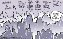 FREEDOM FROM RELIGION  by Mike Keefe