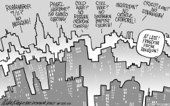 FREEDOM FROM RELIGION by Mike Keefe