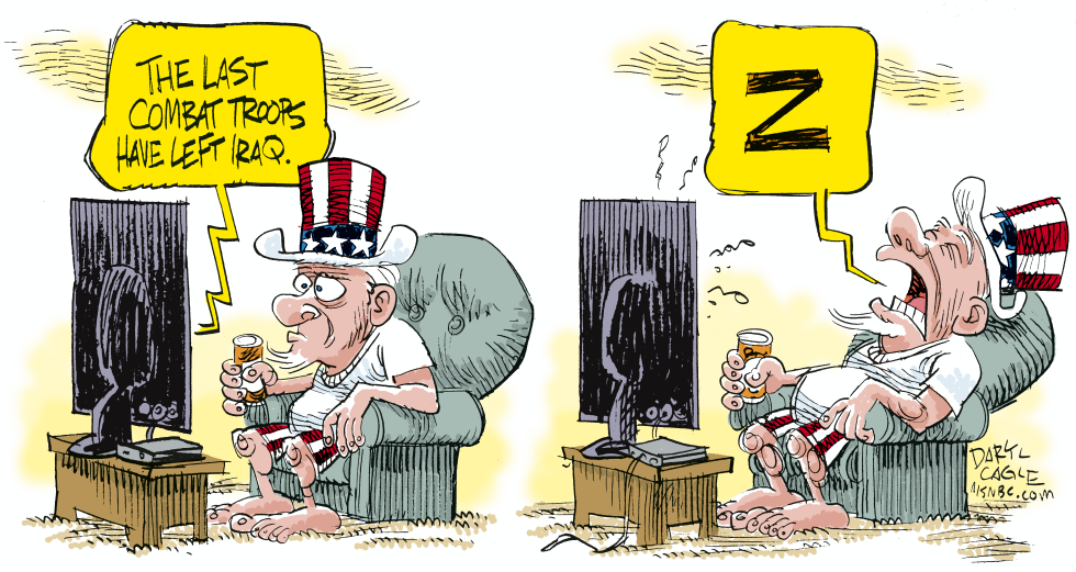  IRAQ WITHDRAWAL by Daryl Cagle