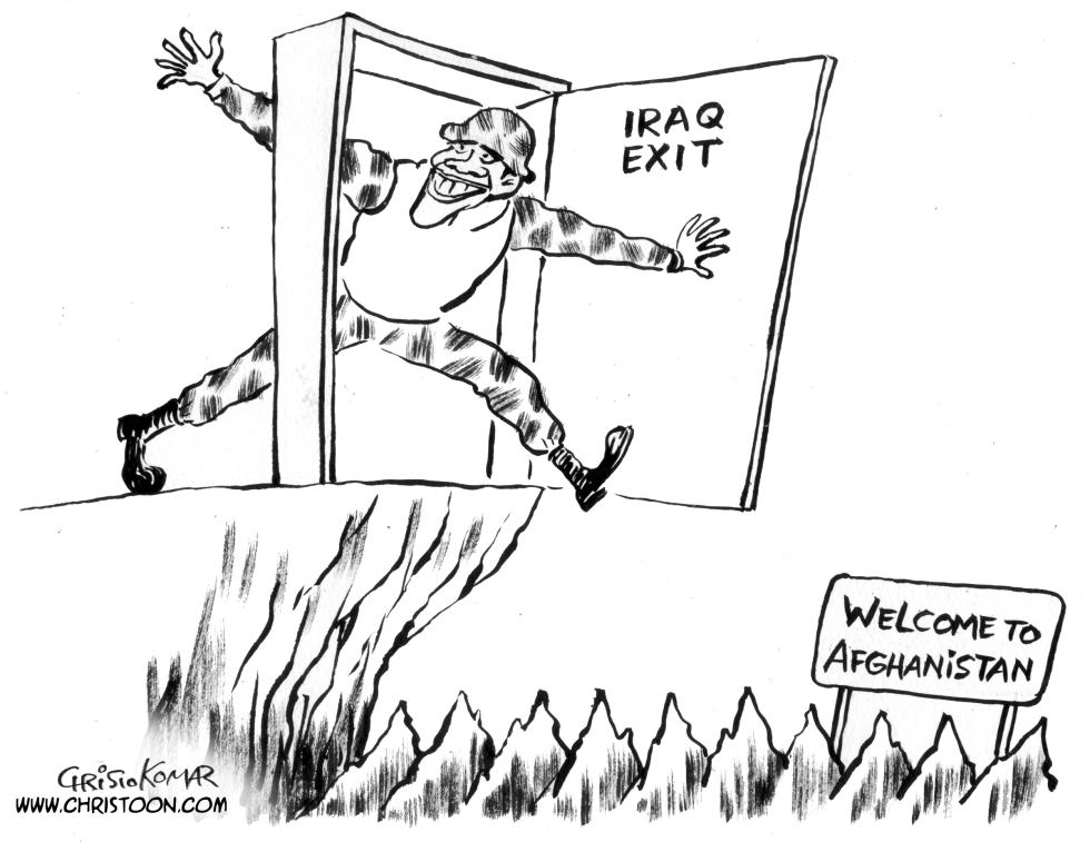 IRAQ EXIT - B&W