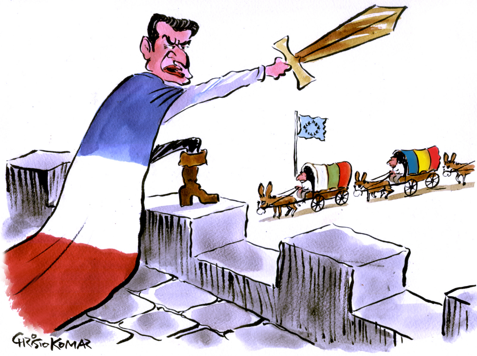 Gypsies go to France - COLOR