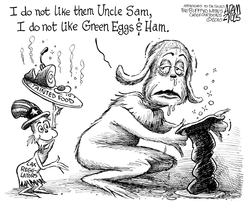  TAINTED EGGS by Adam Zyglis