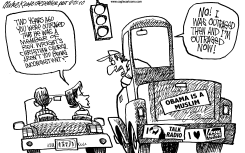 TALK RADIO FUELED RAGE  by Mike Keefe