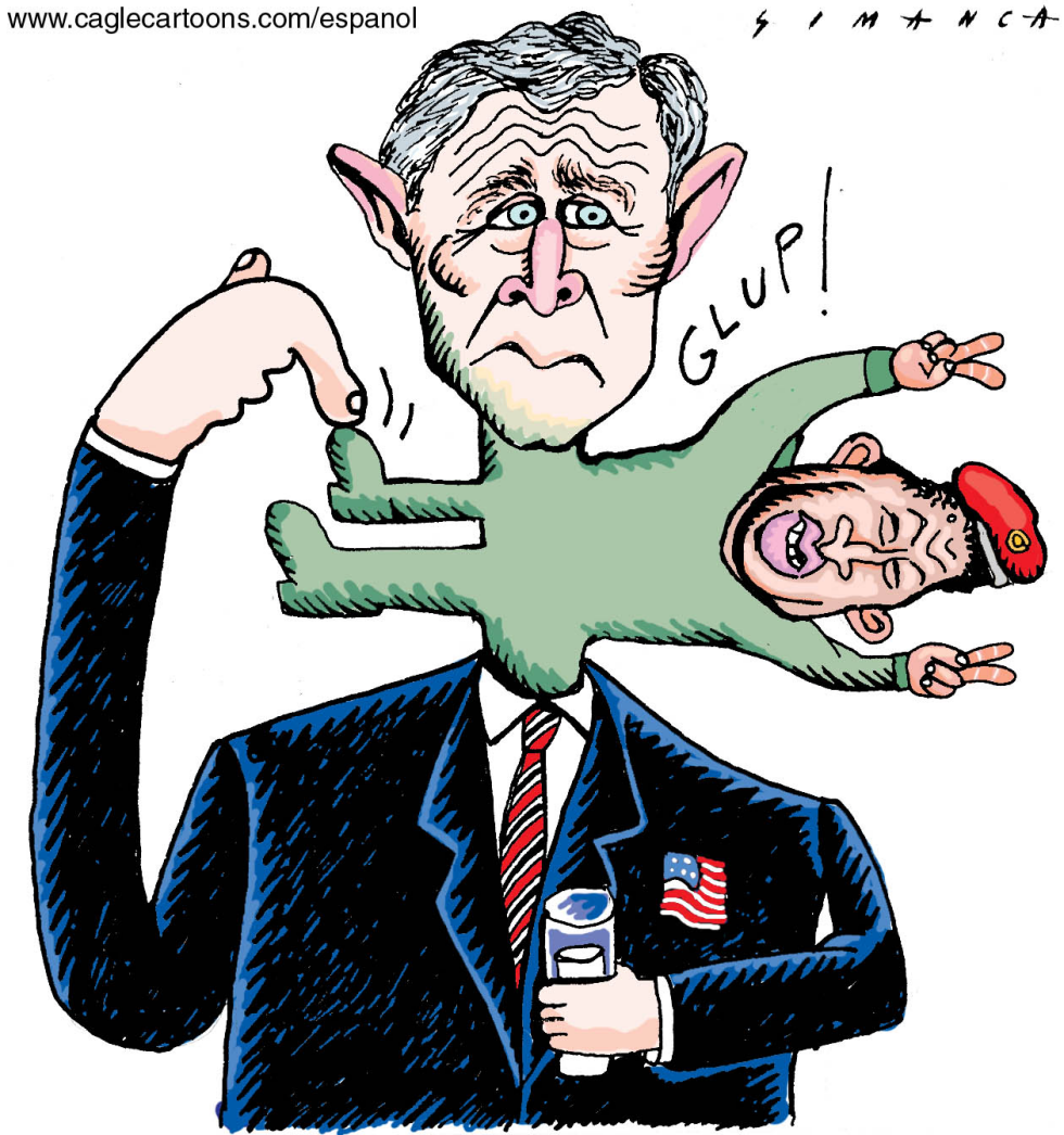 Bush Chokes on Chavez