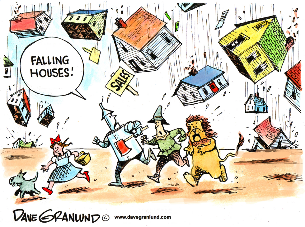  HOME SALES FALLING by Dave Granlund