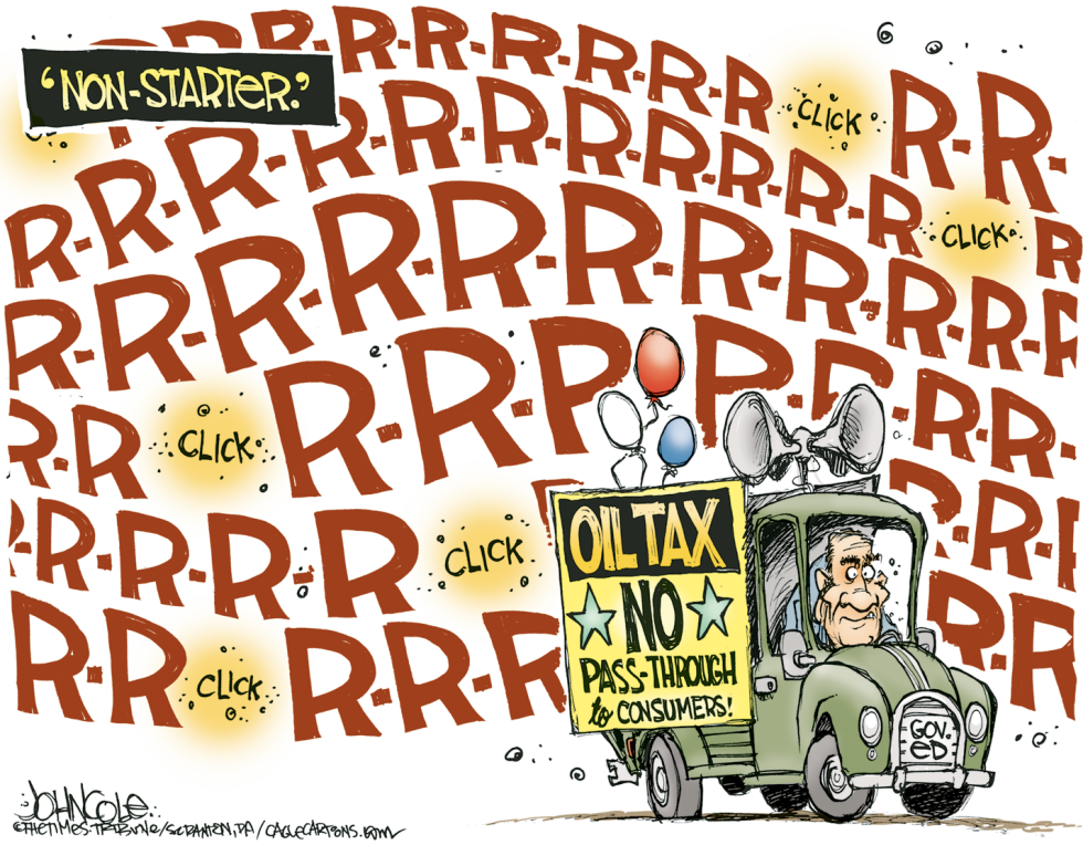 LOCAL PA -- Rendell and oil tax  COLOR