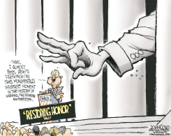 GLENN BECK MEETS HONEST ABE  by John Cole