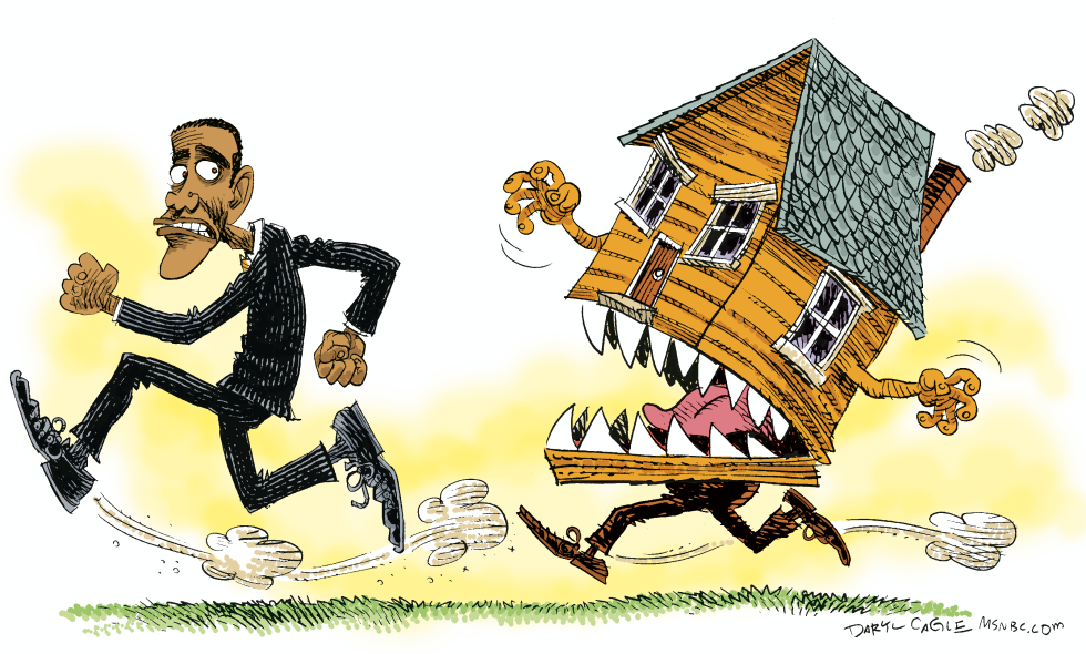  OBAMA Y LA CRISIS DE VIVIENDA  by Daryl Cagle