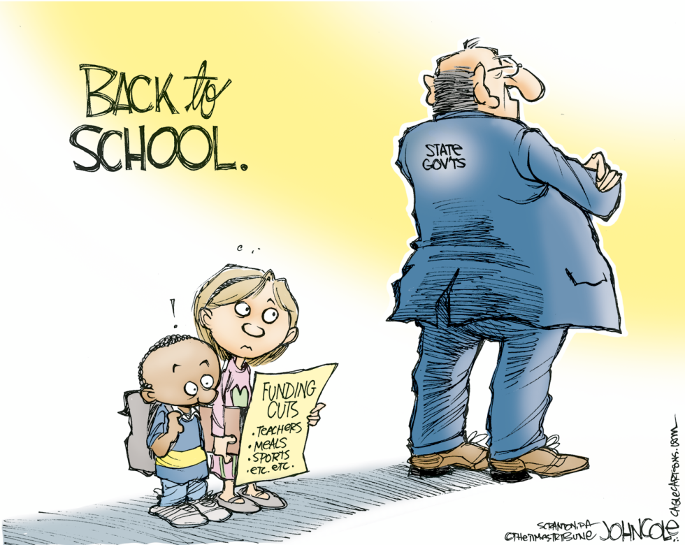 School funding cuts COLOR