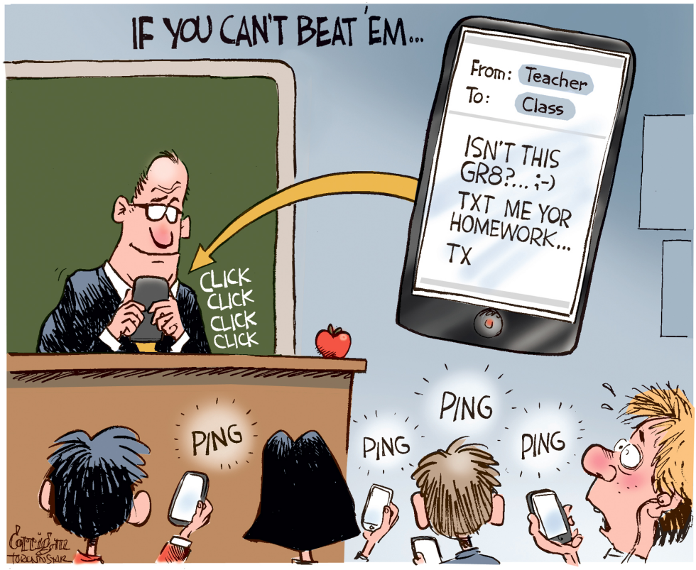  TEACHER DOES TEXTING by Patrick Corrigan