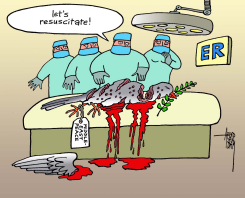 ISRAEL PALESTINE PEACE TALKS by Arend Van Dam
