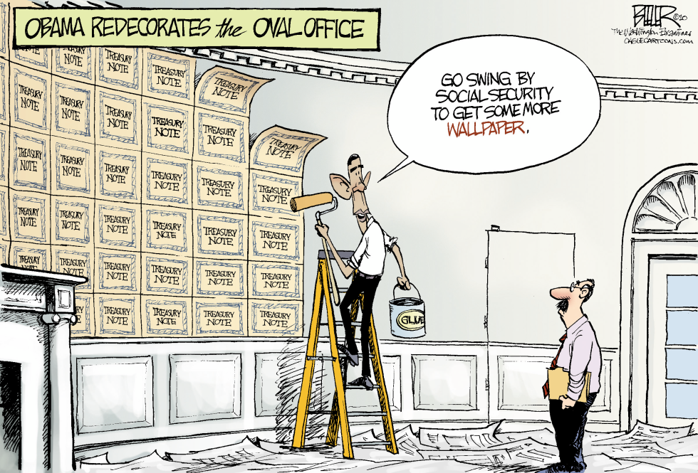  OVAL OFFICE REDECORATED by Nate Beeler